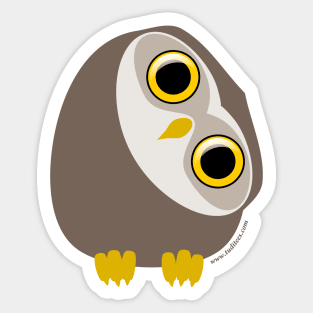 Curious little owl Sticker